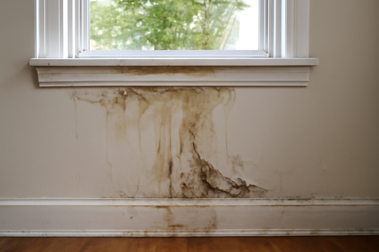 Window Leak Water Damage Restoration